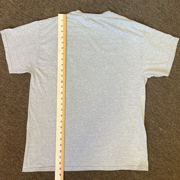 VTG Ramones Unisex Y2K Gray Presidential Grunge T Shirt Size Medium NYC Skyline - Picture 8 of 9